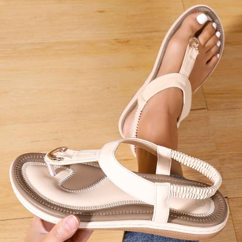 Sandales plates confortables légères pour femme cherchant un chaussant large d'été