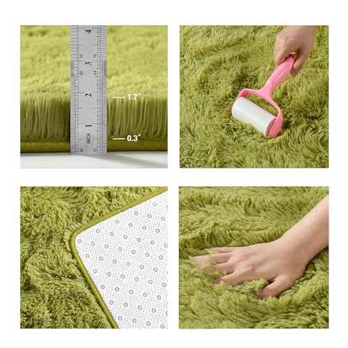 Tapis de Sol Antidérapant pour Chambre d'Enfant Vert 180x370 cm - 3