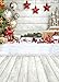 CYLYH 5x7ft Christmas Backdrop for Photography Christmas White Wood Floor Photography Backdrop Winter Snow Wooden Floor Xmas Background Newborn Christmas New Year Party Banner Decorop D801