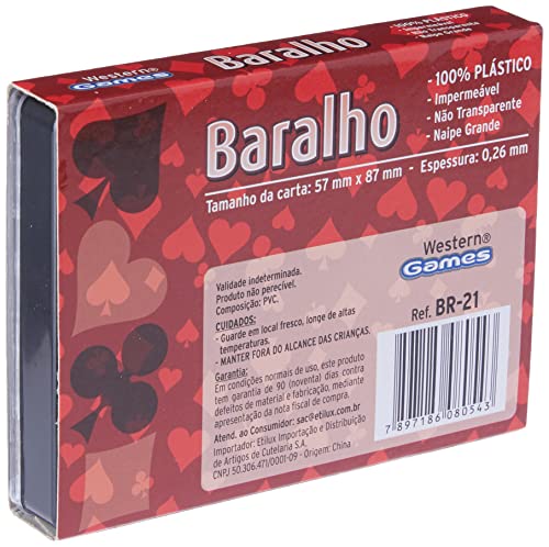 Jg Com 2 Baralho Plastico Wester Western Jg Com 2 Baralho Plastico Wester Colorido
