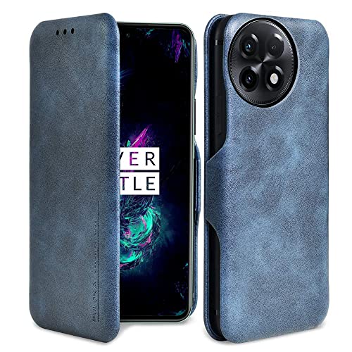 PULOKA for OnePlus 11R - Sleek Flip Case - Premium Vegan Leather Phone Cover with Card Slot - Slim, Durable, Privacy Protection, Shockproof - Kickstand Function - Elegant Flip Wallet Cases - Blue (B0C3CYMVSD) Amazon Price History, Amazon Price Tracker