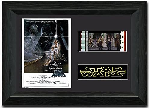 Star Wars (Krieg der Sterne): Folge IV – Eine neue Hoffnung: 35-mm-Filmstreifenstück, gerahmt und mit Autogramm von Darth Vader.