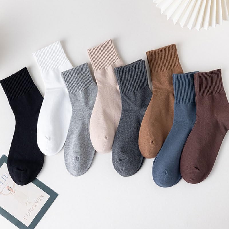 Mid-calf socks anti-pilling boneless sockss for autumn winter men's business long socksing that do not cause smelly feet