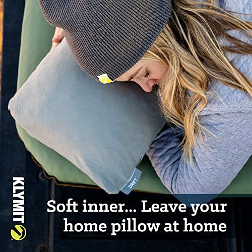 Klymit Drift Camping Pillow, Shredded Memory Foam Travel Pillow With Reversible Cover For Outdoor Use, Green #TOP2
