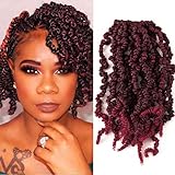 Pretwisted Spring Twist Crochet Hair For Black Women Bomb Twist Crochet Braids 10 Inch Senegalese...