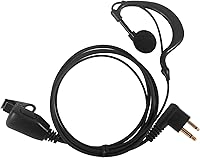 Vista 2 de Walkie Talkie Auricular para Motorola Radio cls1410 cls1110 bpr40 cp200 cp200d cp185 cp100 rdm2070d con PU G gancho de oreja y micrófono PTT