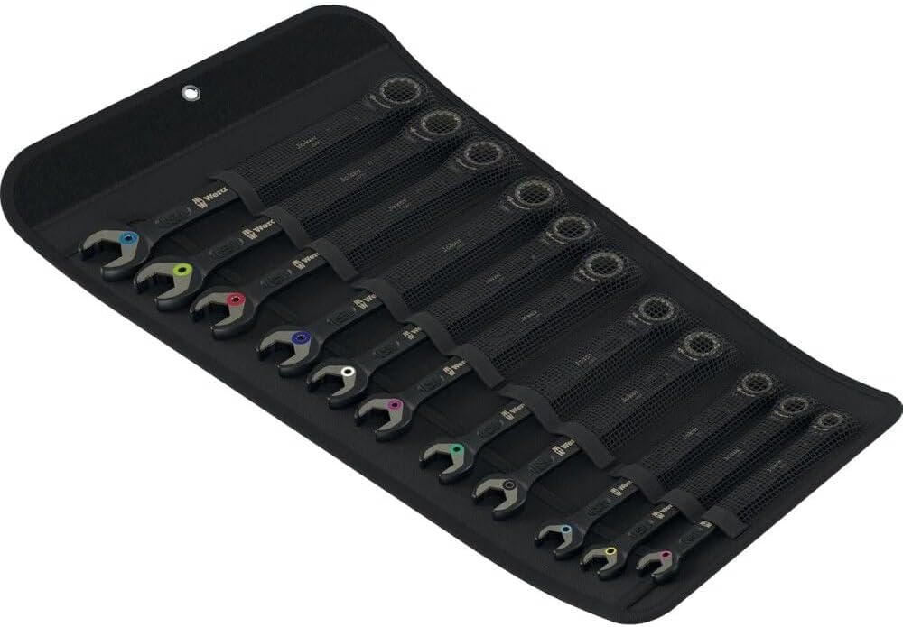 Wera Tools 6000 Joker Black Ratcheting Combination Wrenches Set, 11 Pieces
