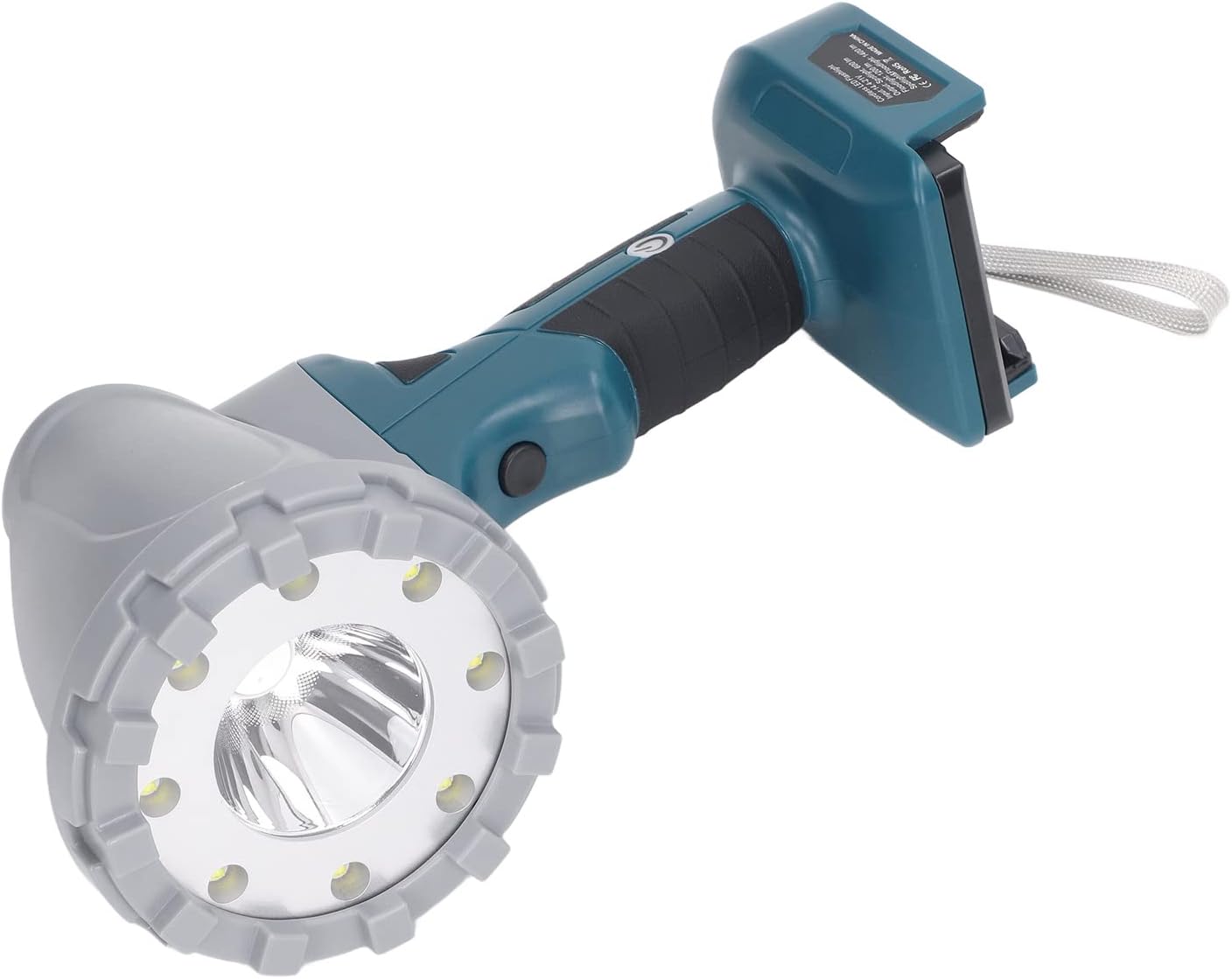 Jeanoko LED Work Light Rechargeable Adjustable Outdoor Flashlight for Camping Night Fishing Scratch ABS