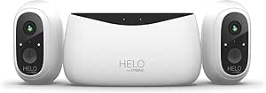 STRONG Pack Surveillance 2 caméras WiFi extérieures, 100% sans fil, full HD, étanche IP65, vision nocturne, alarme de mouvement, application 'Helo by Strong' iOS et Android