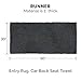 Furhaven Pet Bed Mat for Dogs and Cats - Muddy Paws Absorbent Chenille Shammy Bath Towel and Food Mat Rug, Charcoal (Gray), Runner