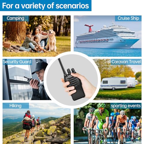 Maylawn Walkie Talkies Long Range 2Pcs, Walkie Talkies for Adults with Rechargeable Batteries, 2 Way Radio with LED Light Earpieces 16CH Supports VOX Function - Image 7