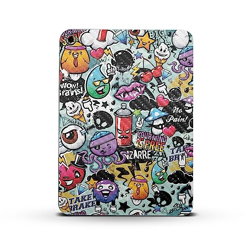 Image of MightySkins Carbon Fiber Skin Compatible with Apple iPad 10.9 inch 10th Gen (2022) Full Wrap Kit - Oddballs | Protective, Durable Textured Carbon Fiber Finish | Easy to Apply | Made in The USA