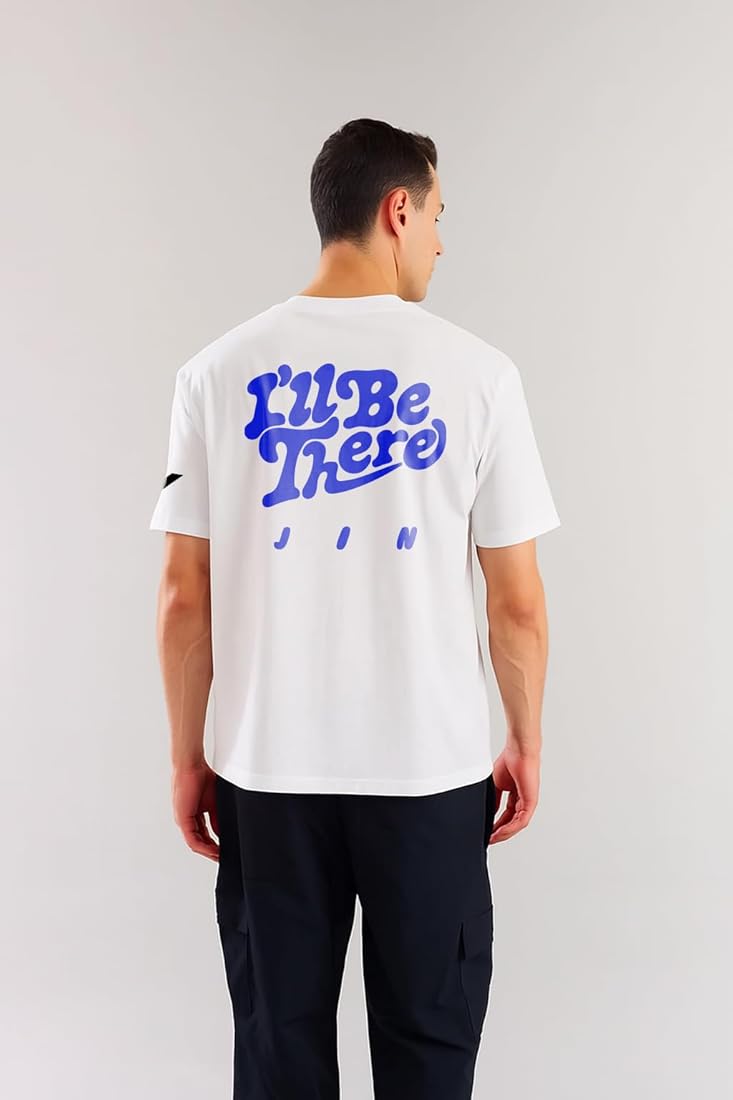 Buy BTS Happy Jin Solo Album 2024 Regular Fit White T Shirt