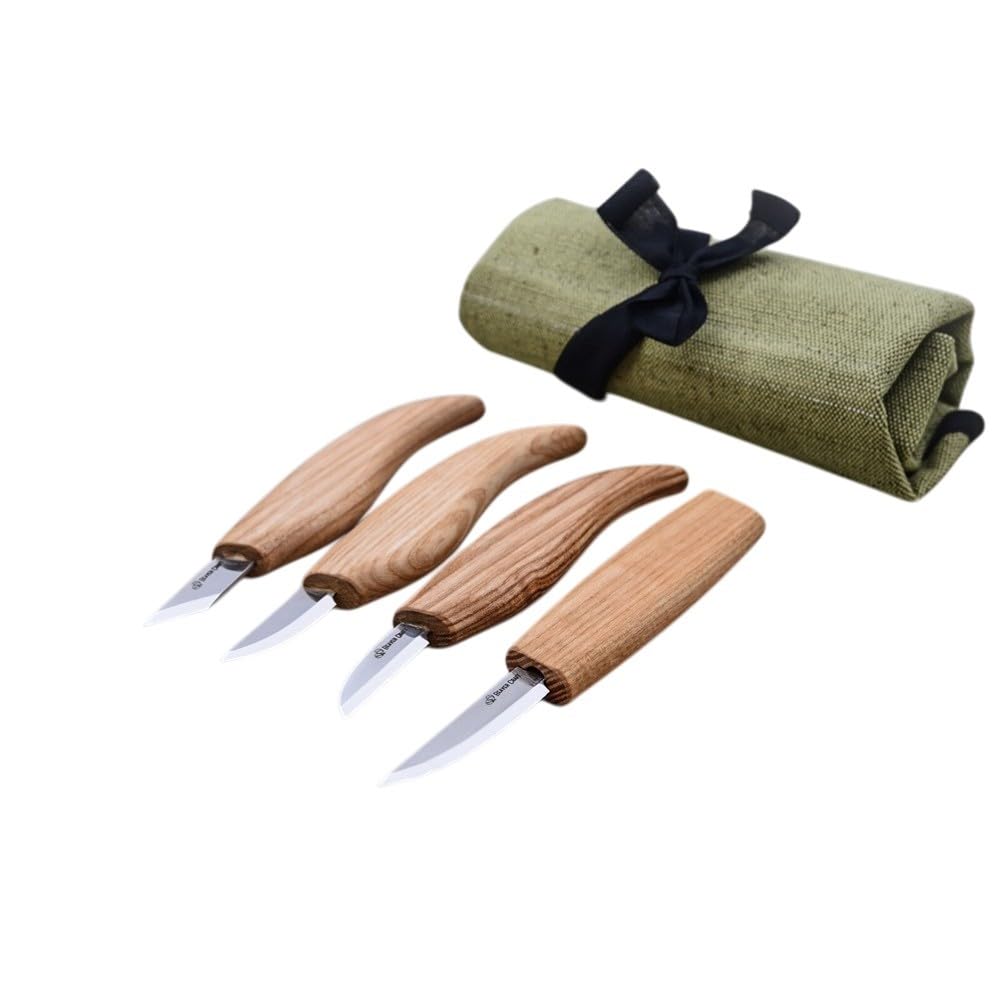Zestaw 4szt. noży rzeźbiarskich w etui Beaver Craft