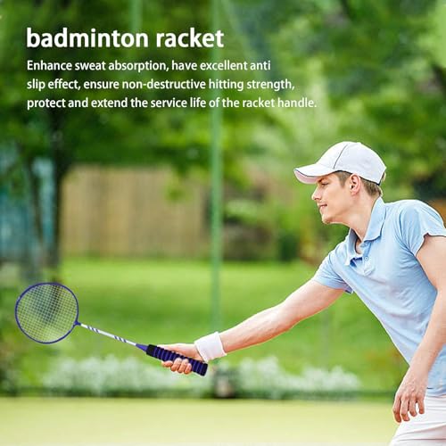 Joberio Ensemble de Raquettes de Badminton - Ensemble de Remplacement de Raquettes de Badminton pour 2 Joueurs - Jeux de Jardin de Badminton légers, antidérapants et Robustes pour l'extérieur, Le – vue 3