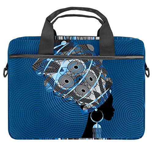 Sac à bandoulière ordinateur portable 13.3 contre les chocs sacoche femme africaine 14.5