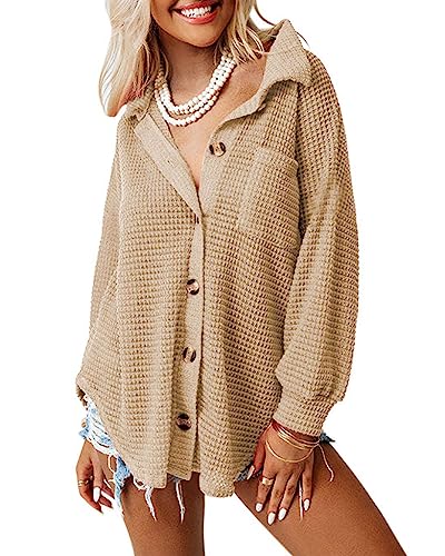 Dokotoo Fall Tops for Women 2025 Waffle Knit...