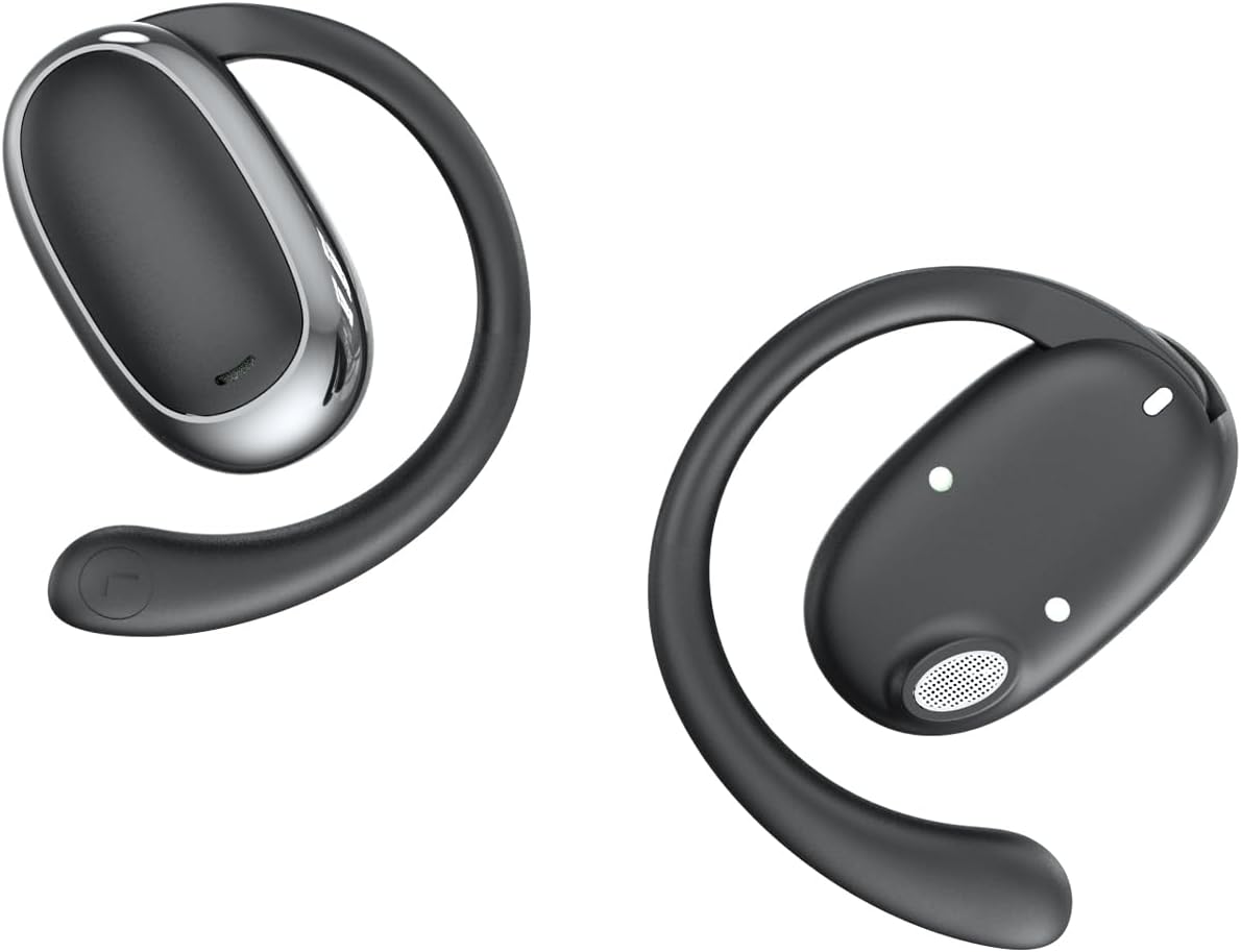 Vilupvie 156 Languages Real-Time Translation Earbuds, 0.5s Instant AI Voice Translator with 60H Playtime, Open-Ear Bluetooth Headphones, Zero Subscription Fee for Business, Travel & Learning