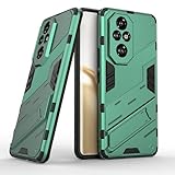ESTH® Custodia per Honor 200 Pro 5G con Supporto [Compatibile con Supporto Magnetico per Auto] Cover Paraurti PC + TPU, Verde
