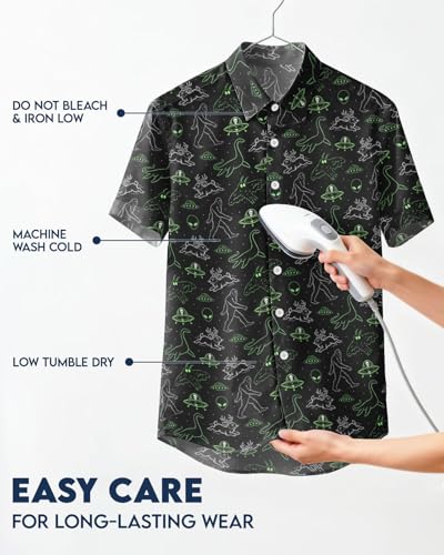 Image of 99TIMORO Fathers Funny Mens Hawaiian Shirt, Movie Button Down Short Sleeve Top, Father Day Summer Gifts
