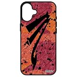 Cover con segno zodiacale Scorpione Apple per iPhone 16+ Plus in silicone Calligrafia Tropicale Nero Disegno Oroscopo 256GB Rigida Universo di