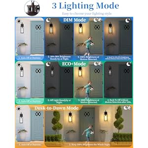 17 motion sensor outdoor lights wall mount dusk to dawn exterior light fixture waterproof anti rust porch light outside wall lights for house brown wall sconce lanterns with clear glass 2 pack  urban country home decor