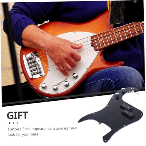 Pickguard précâblé pour basse PB noir 3 plis avec micros intégrés - 2