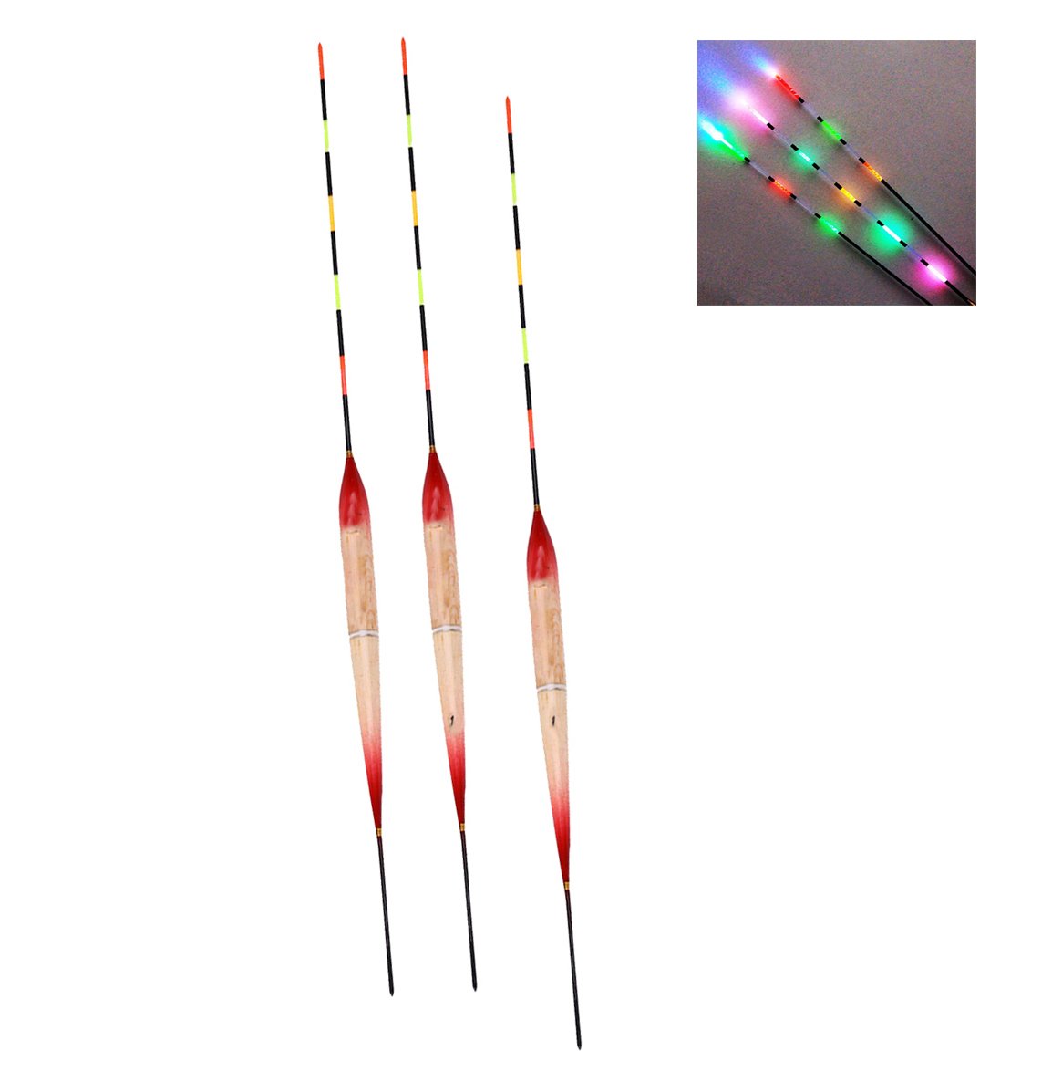 Futaba LED Fishing Deep Water Float Fishing Tackle 3pcs/set 2