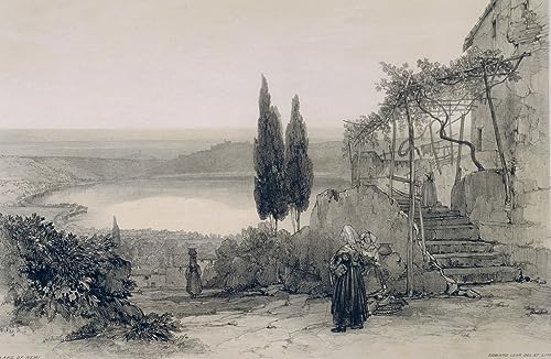 Toile vues de Rome Edward Lear d'une qualité galerie d'art pour décoration murale