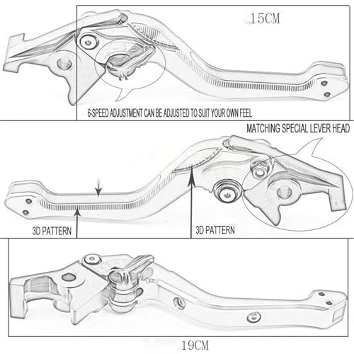 Protección de palanca de freno Honda CB650R con manetas ajustables anticaídas negro naranja 5