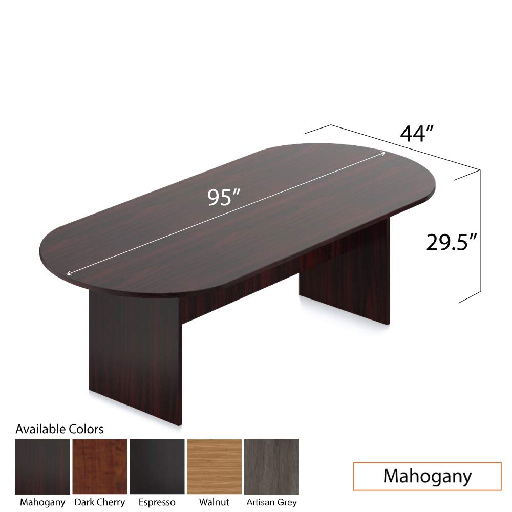 GOF 6FT 8FT 10FT Conference Table Chairs G11343B Set Dark Cherry Espresso Mahogany Walnut Artisan Grey 8ft with — view 3