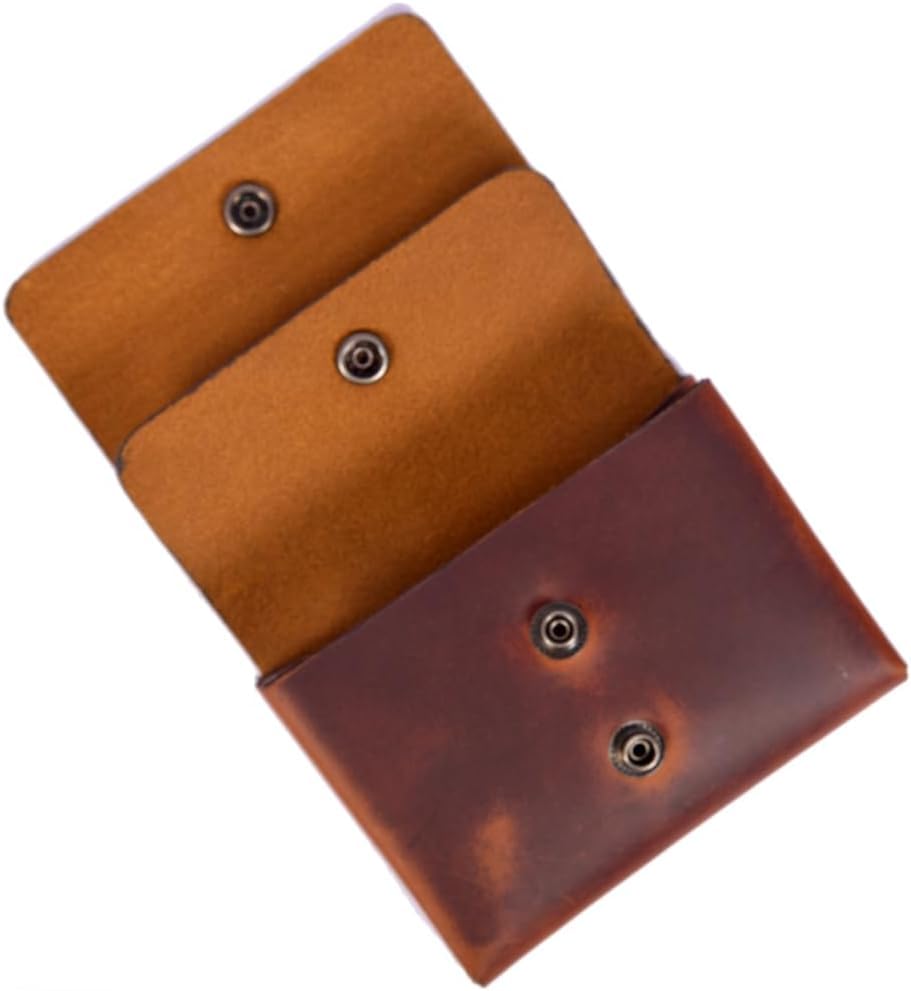 Handcrafted Leather Wallet – Double Pouch, Slim Design | Minimalist Front Pocket Wallet for Men & Women | Canadian Brand | Classic Rectangular Card Holder, Money Organizer, ID Case (Midnight Oak)3