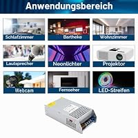 BOSYTRO Trafo DC 12V 125A 1500W Schalternetzteil AC 110V/220V (PSU SMPS) 12Volt Transformator Industriell Adapter LED Lichtleiste Lampe Halbleiter Motor Pumpe Winde Amplifier Überwachungs Sensoren – Ansicht 7