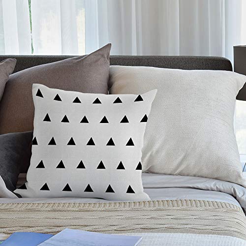 Hgod Designs MAPC-HGF01-23013 Retro Small Up Triangle Pillow Case Cotton Linen Simple Decorative Throw Pillowcase Cushion Cover 18X18 Inches thumb #3