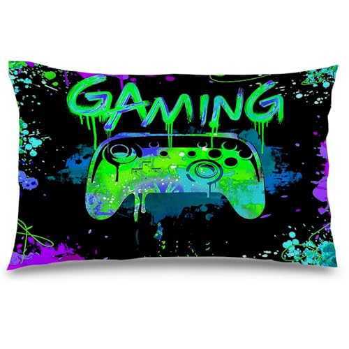 Likjad Green Gamer Pillow Cover