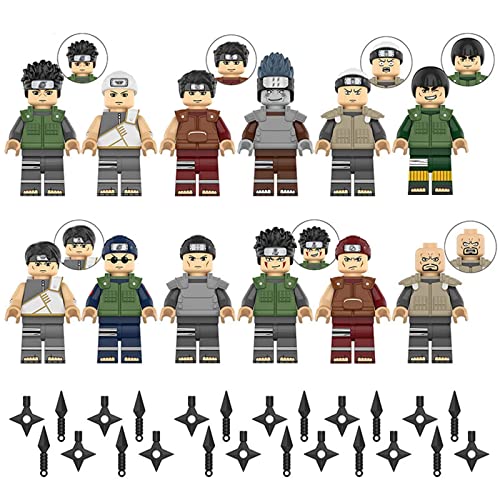 Minifiguren Kuchenaufsätze Adventskalender Sammlungssatz Serie Benutzerdefinierte 12-teilige Minifiguren Der Naruto…