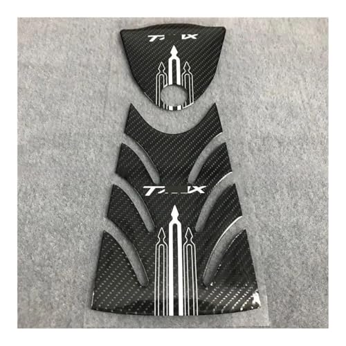 Autocollant TMAX 530 protection réservoir moto en carbone et sticker emblème cas cap
