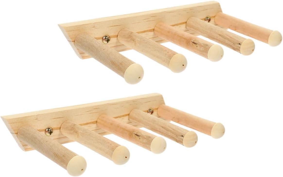 BESPORTBLE 2pcs Wooden Cat Ladder for Indoor Cats Wall-Mounted Climbing Shelf Scratching Tree
