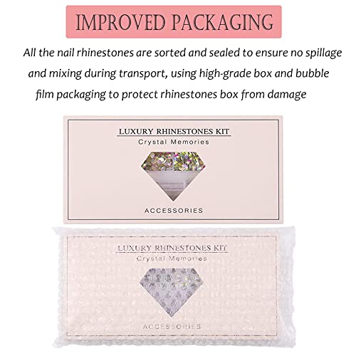 6410Pcs Champagne Gold Nail Rhinestones 600 Multi Shapes Flatback Crystals Gems +5810 Round Beads Glass Stones Diamonds Jewels Nail Art Supplies Nail Charms For Nails Faces Eyes Crafts Clothes #TOP6