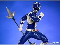 Vista 7 de Iron Studios Power Rangers Blue Ranger Escala 1/10 Power Rangers Figura coleccionable de 7 pulgadas