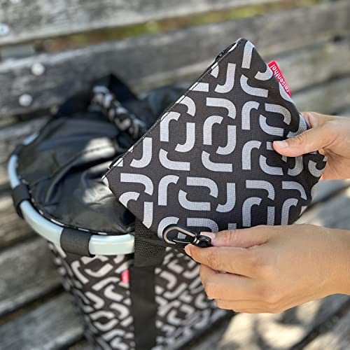 Asista Teile fürs Ra Asista Teile fürs Ra Rixen und Kaul Unisex Styrke foldekurv bikebasket Dots Klickfix Lenker klappkorb, Schwarz, 15 Liter EU
