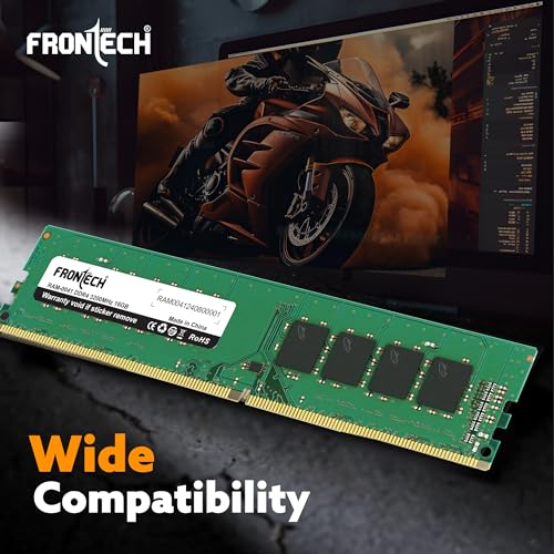 Image of FRONTECH 16GB DDR4 16 Chips 3200 MHz Desktop RAM Memory, Suitable for Gaming, Multitasking (RAM-0041)