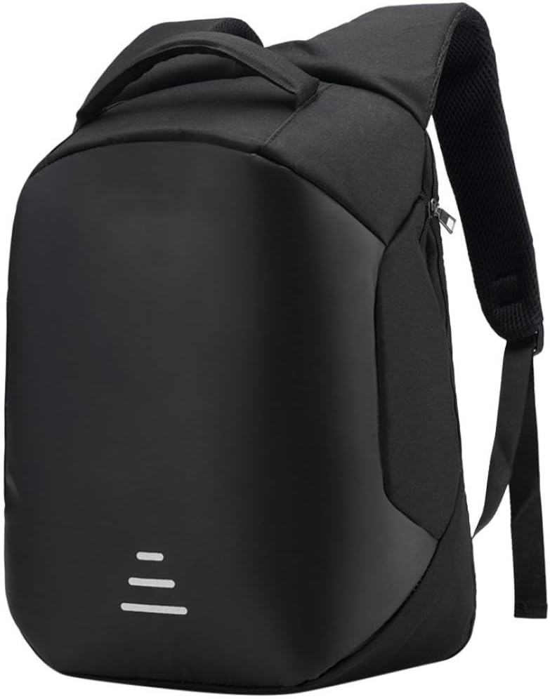 Multi-functional Anti-Theft Backpack High-capacity Waterproof Laptop Bag with USB Notebook Computer Backpack (Black)
