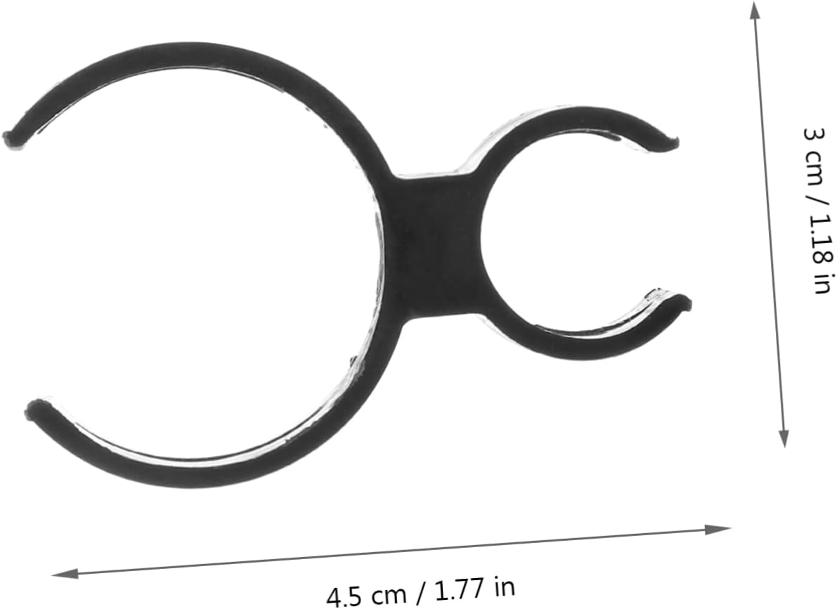 SECFOU 100pcs Single Bottle Holder Clips for Cake Candles Portable and Lightweight Clips for Bottles and Party Use Candle Holders for Events