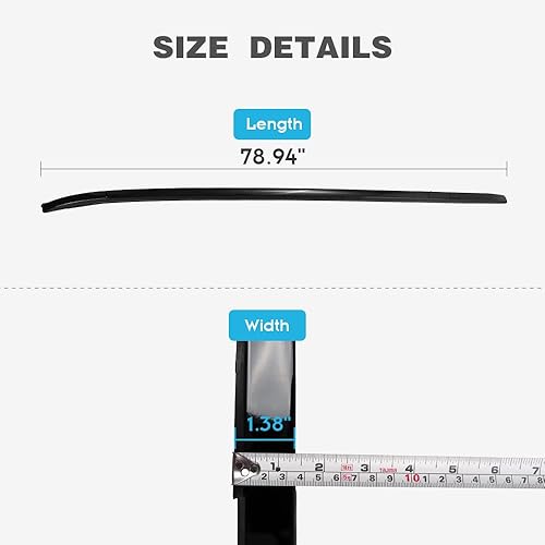 Miniatura 5 de HEKOTE Rieles laterales para portaequipajes para Honda CRV CR-V 2023 2024, portaequipajes de aluminio negro