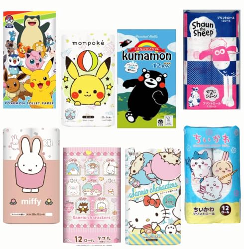 ちいかわ、ベイマックス、ポケモン、ミッフィーちゃんトイレットペーパーまとめ売り Amazon.co.jp: かわいい ポケモン サンリオ ちいかわ くまモン 羊の