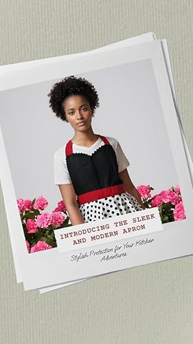 Miniatura 5 de cute Retro Aprons for Women Girls Cooking Kitchen Cotton Sexy long-lasting Polka Dot Mother's Gifts