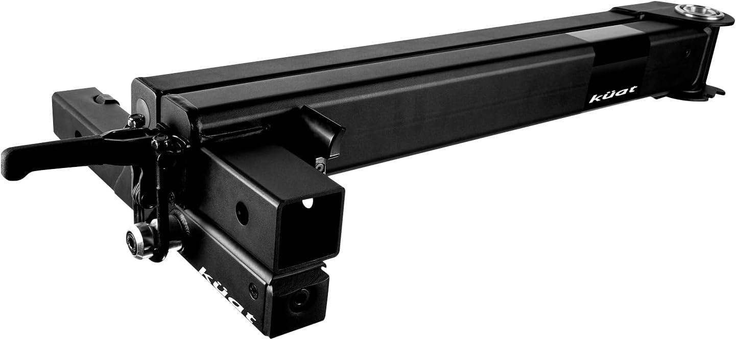 KUAT Pivot V2 Swing Away Bike Rack Extension | Durable Adjustable 90 & 120-Degree Swinging Bicycle Hauling 2" Hitch Extender | Car Truck Backdoor Access| 250lbs Capacity - Driver Side