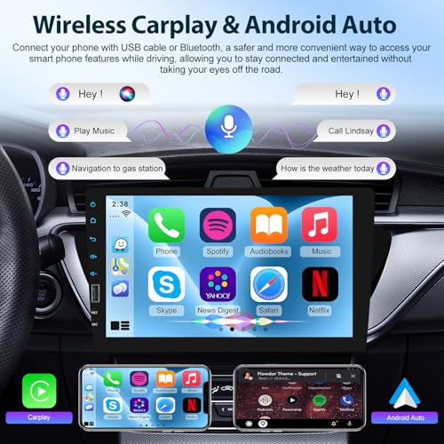 Radio para automóvil con pantalla táctil 9 pulgadas miniatura 3