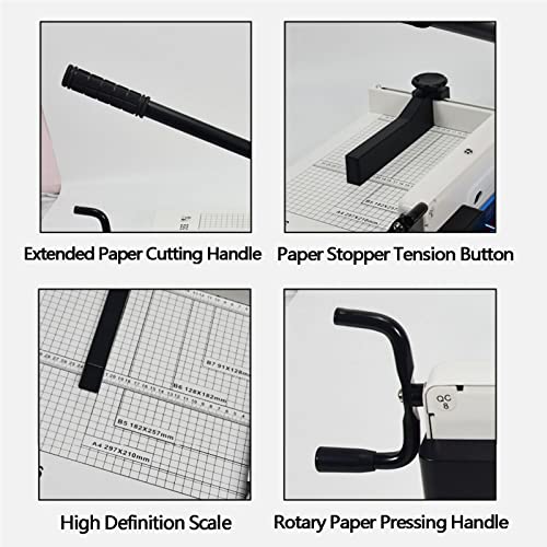 Coupe-papier Guillotine avec protection automatique de sécurité et règle latérale pour une coupe précise dans le scrapbooking, l'artisanat et l'utilisation au bureau